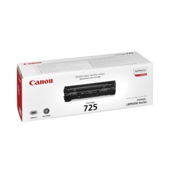 Тонер касета Canon LBP6000/LBP6020/LBP6030/MF3010, Black - CRG-725 - P№ CR3484B002AA, заб.: 1600 брой копия | JAR Computers КАСЕТА ЗА CANON LBP 6000 - P№