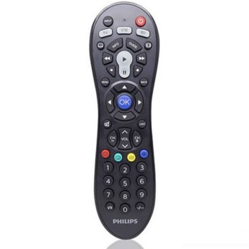 Универсално дистанционно Philips SRP3013/10, за устройства TV, VCR, SAT, DVD, DTV, черно | JAR Computers PHILIPS SRP3013/10