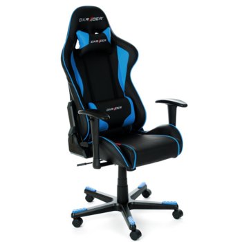 Геймърски стол DXRacer F series chair OH/FE08/NB, черен/син | JAR Computers DXRacer F series chair - черен/син