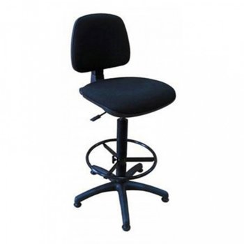 Работен стол Nowy Styl Ring Base, антистатична дамаска, до 130кг., черен | JAR Computers Nowy Styl Pluton Ring Base