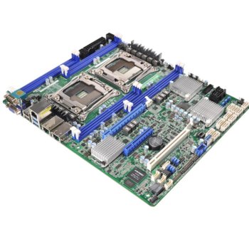 Дънна платка за сървър ASRock Rack, EP2C612D8-8R, LGA2011, DDR4 RDIMM and LRDIMM, 3x LAN1000, 10x SATA 6Gb/s, RAID 0, 1, 5, 10, 2x USB 3.0, ATX | JAR Computers ASRockRack EP2C612D8-8R