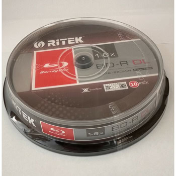 Оптичен носител BD-R, 50Gb, RiDATA 0015, 1-6x, 10бр. | JAR Computers Ridata BD-R 1-6x 50GB 10бр 0007