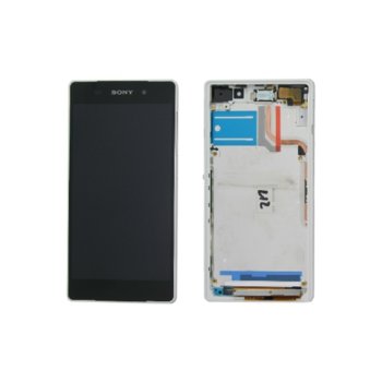 Sony Xperia Z2 LCD with touch and frame, white