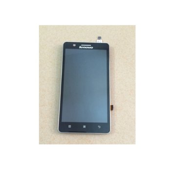 Lenovo A536, LCD with touch and frame, Black