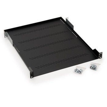 Тава Triton RAB-UP-250-A1 за комуникационен шкаф, 19", 1U, 250мм дълбочина, 20кг товароносимост, перфорирана | JAR Computers Triton RAB-UP-250-A1