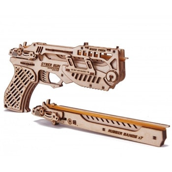 3D пъзел Wood Trick Cyber Gun, дървен, 122 части image