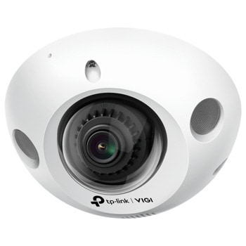 IP камера TP-Link VIGI C230I Mini(2.8mm), куполна, 3Mpix (2304x1296@30fps), 2.8mm обектив, H.265+/H.265/H.264+/H.264, IR осветеност (до 30 метра), външна IK08, PoE, микрофон, високоговорител, SDCard до 256GB | JAR Computers TP-Link VIGI C230I Mini(2.8mm)
