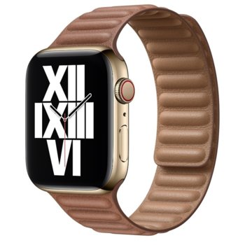 Apple 44mm Saddle Brown Leather Link Small MY9H2ZM