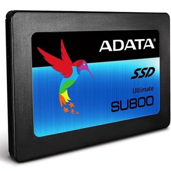 Памет SSD 512GB ADATA Ultimate SU800, SATA 6Gb/s, 2.5" (6.35 см), скорост на четене 560Мb/s, скорост на запис 520MB/s | JAR Computers ADATA SSD SU800 512GB 3D NAND