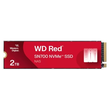 Памет SSD 2TB Western Digital Red SN700 (WDS200T1R0C-68BDK0), NVMe, M.2 (2280), скорост на четене до 3400MB/s, скорост на запис до 2900MB/s | JAR Computers Western Digital Red SN700 2TB WDS200T1R0C-68BDK0