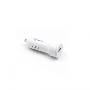 Зарядно за устройство за кола Sbox CC-121, от автомобилна запалка към USB А(ж), 5V/2.1A, бяло | JAR Computers Sbox CC-121