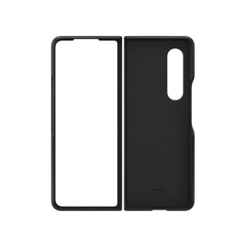 Samsung Galaxy Z Fold 3 Leather Cover, Black