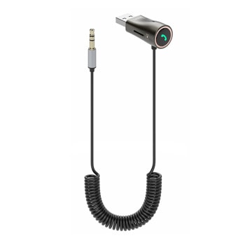 Адаптер Bluetooth Earldom ET-M65, AUX, USB, Bluetooth, MicroSD слот, обхват до 10m, черен | JAR Computers Earldom ET-M65 17717