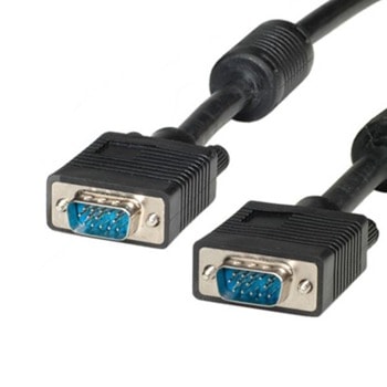 Кабел Roline, VGA(м) към VGA(м), 3m, черен, екраниран | JAR Computers Roline 11.04.5253 VGA(м) към VGA(м) 3m