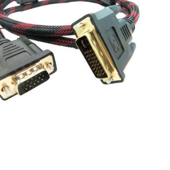 Кабел DVI(м) към VGA(м), 10.0m, черен | JAR Computers DVI (м) към VGA (м) 10.0м 21008544