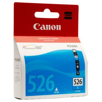 Касета CANON PIXMA iP 4850/MG5150/5250/6150/8150 - Cyan ink tank - P№ 4541B001 /CLI-526C - заб.: 9ml. | JAR Computers Касета CANON PIXMA iP 4850/MG5150/5250/6150/8150 C