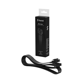Захранващ кабел Fractal Design ATX12V Modular Cable, от 8 Pin(м) към 4+4 Pin(м), 70 cm, черен | JAR Computers Fractal Design ATX12V 4+4 pin FD-A-PSC1-001