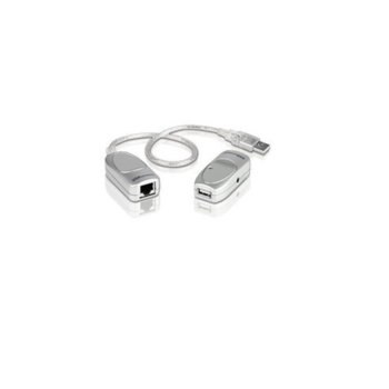 USB екстендър ATEN UCE60, USB A(м) към RJ45(ж) към USB A(ж) чрез Cat5/5e/6 кабел, 12MB/s, до 60м | JAR Computers ATEN UCE60 USB A(м) към RJ45(ж) чрез Cat5/5e/6