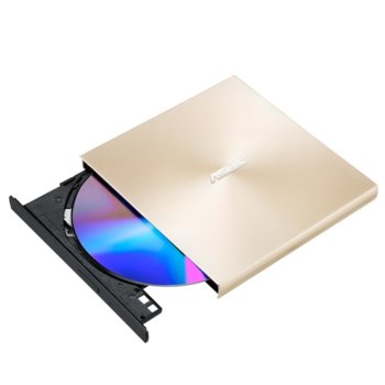 Оптично устройство Asus ZenDrive U9M Ultra-slim, външно, USB, четене/записване, златисто | JAR Computers Asus ZenDrive U9M Ultra-slim Gold