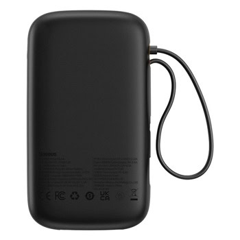baseus qpow2 22.5w 20000 mah черен