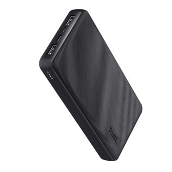 Външна батерия/power bank/ Trust Primo (24676), 20 000mAh, черна, 2x USB-A, 1x USB-C, бързо зареждане | JAR Computers Външна батерия Trust Primo 24676