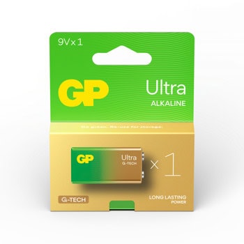 Батерия алкална GP Ultra, 6LF22, 9V | JAR Computers GP Ultra 6LF22 1604AU21-SB1