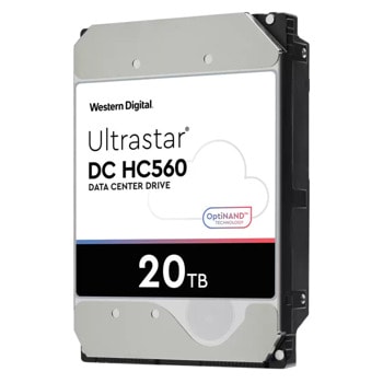 Твърд диск 20TB, Western Digital Ultrastar DC HC560 (Разопакован продукт), SAS 12Gb/s, 7200 rpm, 3.5"(8.89 cm) | JAR Computers Western Digital Ultrastar DC HC560 0F38652