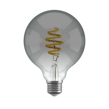 Смарт филаментна крушка Hombli CCT E27 G95 Smokey, E27, 5.5W, 180lm, 1800-6500K, управление с гласови асистенти Google и Alexa | JAR Computers Hombli CCT E27 G95 Smokey HBEB-0311
