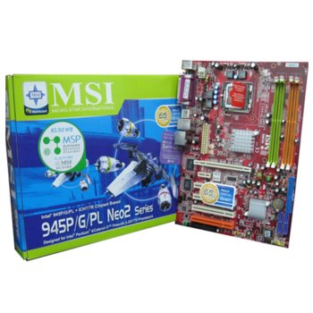 Дънна платка MSI 945P NEO2-F, 945P, LGA775, DDR2, PCI Express, SB7.1, Lan1000, SerialATA | JAR Computers MSI 945P NEO2-F