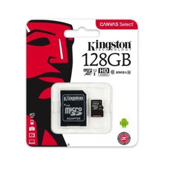 128GB Kingston Canvas Select SDCS/128GB