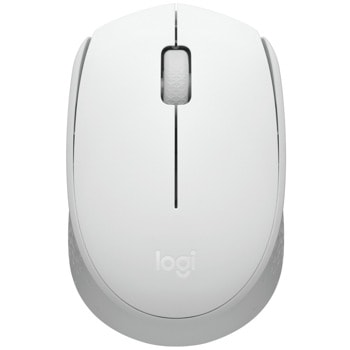 Мишка Logitech M171 OFF WHITE, безжична, оптична (1000 dpi), USB, бяла image