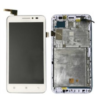 Lenovo A606 LCD with touch and frame White
