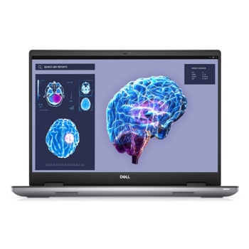 Лаптоп Dell Precision 7680 (N009P7680EMEA_VP)(сив), двадесет и четириядрен Intel Core i9-13950HX 2.2/5.5GHz, 16" (40.64 cm) WUXGA Anti-Glare Display & Nvidia RTX A3500 12GB, (HDMI), 32GB DDR5, 1TB SSD, 2x USB 3.2 Type-C, Windows 11 Pro | JAR Computers Dell Precision 7680 N009P7680EMEA_VP