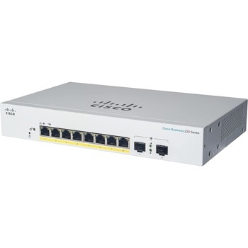Суич Cisco CBS220 CBS220-8T-E-2G-EU, 1000Mbps, 8 порта, 8x 10/100/1000 + 2x Gigabit SFP (uplink) | JAR Computers Cisco CBS220 CBS220-8T-E-2G-EU