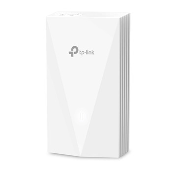 Точка за достъп TP-Link EAP655-Wall, 3000Mbps, 2.4GHz (574Mbps)/ 5GHz (2402Mbps), 1x 10/100/1000 LAN Uplink, 3x 10/100/1000 LAN Downlink, 4x вътрешни антени | JAR Computers TP-Link EAP655-Wall