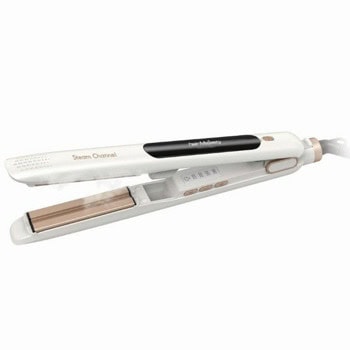 Преса за коса Hair Majesty 4022, керамично покритие, 48W, 4 нива на настройка на температурата, Steam технология, бяла | JAR Computers hair majesty hm 4022