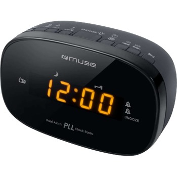 Радио MUSE M-150 CR, FM/PLL, часовник, аларма, 2x 1.5V AAA, черно image