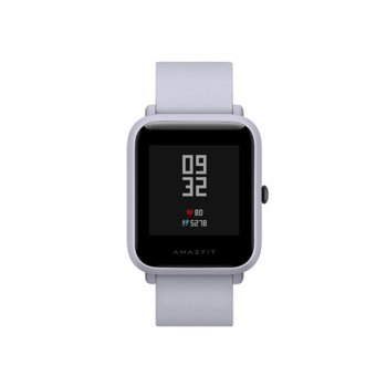 Смарт часовник Xiaomi AMAZFIT Bip S White, 1.28" (3.25 cm) LCD Touchscreen дисплей, до 40 дни живот на батерията, IP68, бял | JAR Computers Xiaomi AMAZFIT Bip S White
