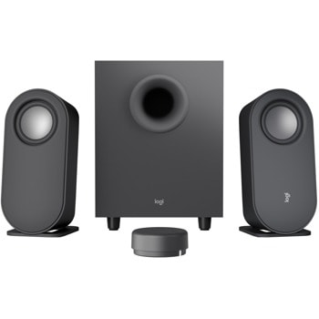 Тонколони Logitech Z407, 2.1, 80W RMS, Bluetooth 5.0, Micro-USB, AUX, черни | JAR Computers Logitech Z407 980-001348 GRAPHITE