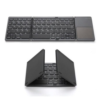Клавиатура, безжична, Bluetooth 3, с тъчпад, черна image