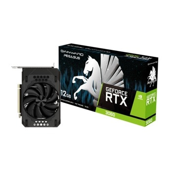 Видео карта Nvidia GeForce RTX 3060, 12GB, Gainward Pegasus (NE63060019K9-190AE), PCI-E 4.0, GDDR6, 192-bit, DisplayPort, HDMI | JAR Computers Gainward NE63060019K9-190AE