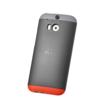 Калъф за за HTC One 2 (M8), Поликарбонатов протектор, пластмаса, HTC Double Dip, сив | JAR Computers HTC Double Dip