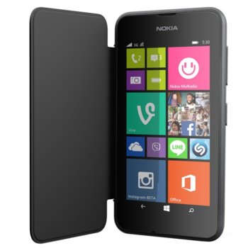 Flip Cover за Nokia Lumia 530, сив