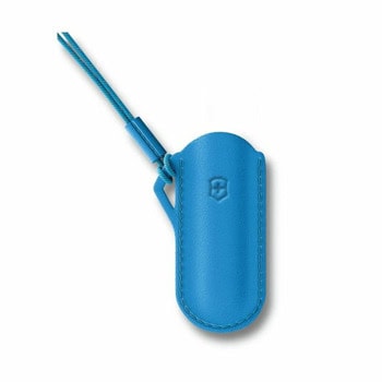 Калъф за нож Victorinox Leather Pouch, кожен, син | JAR Computers VICTORINOX Leather Pouch Summer Rain 4.0670.2