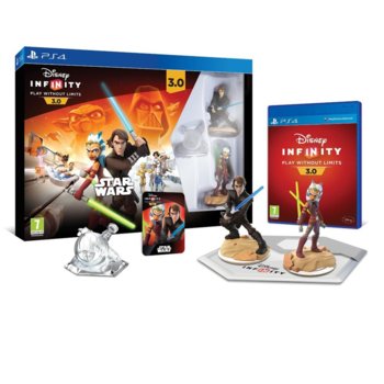 Игра за конзола Disney Infinity 3.0: Star Wars Starter Pack, Съдържа : Disney Infinity база, Disney Infinity 3.0 - софтуер на играта, Фигура Ahsoka Tano, Фигура Anakin Skywalker, Кристал за отключване на режима Play Set, за PS4 | JAR Computers DI 3 : Star Wars Starter