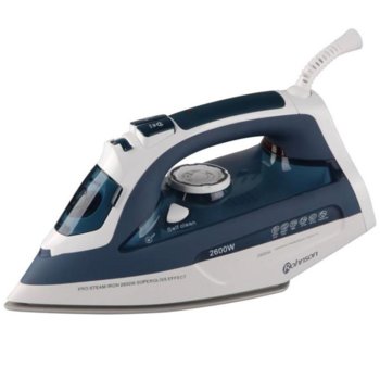 Парна ютия Rohnson R 347, плоча с керамично покритие, анти-calc система, 360° въртящ се кабел, 2600W, синя | JAR Computers Rohnson R 347