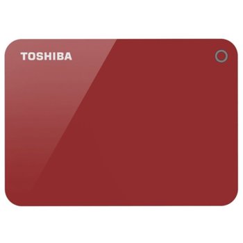 Твърд диск 1TB Toshiba Canvio Alu 3S (червен), външен, 2.5" (6.35 cm), USB3.0 | JAR Computers 1TB Toshiba Canvio Alu 3S Red