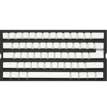 Капачки за механична клавиатура Ducky Pudding White 108-Keycap Set PBT Double-Shot US Layout, бял image