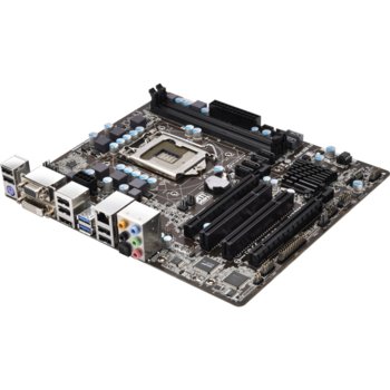 Дънна платка ASRock H77M, H77, LGA1155, DDR3, PCI-E 3.0 (CF) (HDMI & DVI), HDMI & DVI, THX TruStudio™ SB7.1, Lan1000, 2xSATA 6Gb/s RAID 0,1,5,10, 2xUSB3.0, mATX | JAR Computers ASRock H77M LGA1155 HDMI & DVI DDR3 mATX