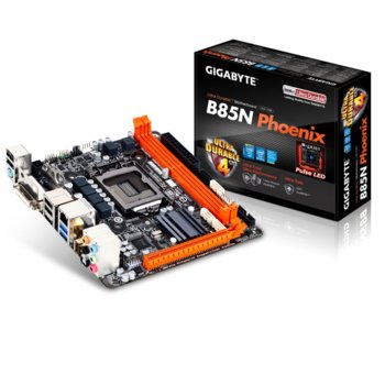 Дънна платка Gigabyte B85N Phoenix, B85, LGA1150, DDR3, PCI-E (HDMI&DVI), 3x SATA 6Gb/s, 1x mSATA 6Gb/s, 2x USB 3.0, Mini-ITX | JAR Computers Gigabyte B85N Phoenix